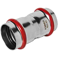 ROMMER Муфта равнопроходная 42 из нержавеющей стали прессовой, арт. RSS-0017-000042