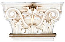 Infinity Ceramic Tiles Vaticano Capitel-2 Oro 13x21 декоративный элемент