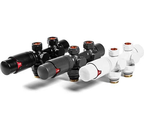 Arbiola SMART DUO 1/2 M30x1,5 (Антрацит) Узел нижнего подключения универсальный с термоголовкой