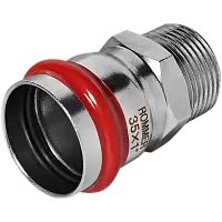 ROMMER Переходник ВПр-Нр 35x1, из нержавеющей стали прессовой, арт. Rss-0021-000351