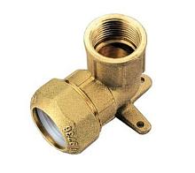 Tiemme Угольник с внутренней резьбой и креплением 32х1