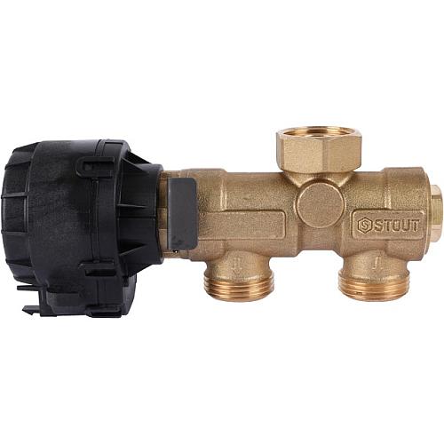 STOUT Комплект трехходового клапана для котла + бойлера 3/4 Kvs 4,4 м3/ч SFB-0001-000001