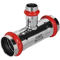 ROMMER Тройник переходной ВПр 28х15х28 из нержавеющей стали прессовой, арт. RSS-0014-281528