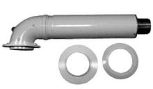 Комплект для горизонтального прохода через стену 60/100 мм 750 мм