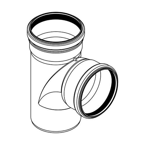 Тройник Rehau Raupiano Plus 110/110/87°