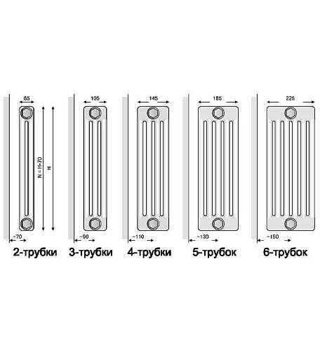 Arbonia 3037 06 секций стальной трубчатый радиатор
