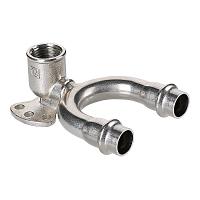 Проходная водорозетка в системе INOX-PRESS из нержавеющей стали Проходная водорозетка в системе INOX-PRESS из нержавеющей стали