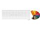 Arbiola Ritmo V 700-40-37 секции цветной вертикальный радиатор c нижним подключением