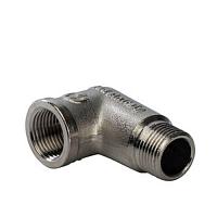 STOUT Угольник внутренняя/наружная резьба никелированный