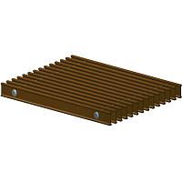 Решетка рулонная алюминиевая TechnoWarm PPA 200-4800 бронза