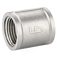 Муфты равнопроходные никелированная латунь