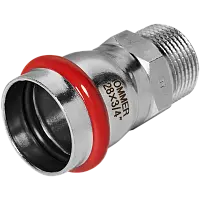 ROMMER Переходник ВПр-Нр 28x3/4, из нержавеющей стали прессовой, арт. Rss-0021-002834